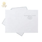Fashionable Recyclable Grey And White Wedding Invitations Hot Stamping
