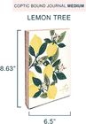 6.5 Inch Lemon Tree Hardcover Lined Notebook With Coated Paper