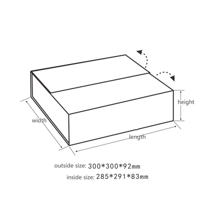 157GSM Rigid Paper Magnetic Closure Gift Box Matt Lamination